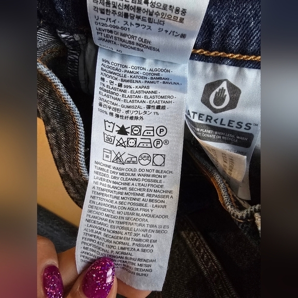 Levi's Wedgie Straight Raw Hem Women's Jeans Size 25. - Picture 4 of 8